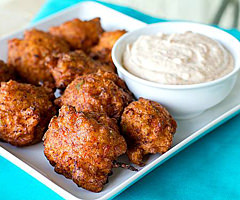 Conch Fritter with Dijon Mustard Sauce